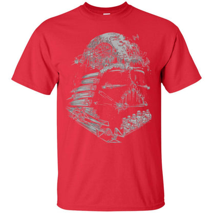 Film T-shirt Star Wars Darth Vader Build The Empire Graphic Red