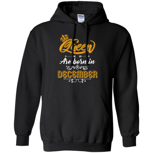 Brithday T-Shirt Queen Are Born In December Black