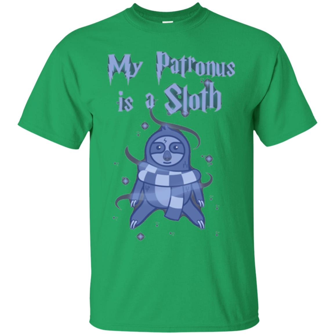 Sloth T-shirt My Patronus Is A Sloth Irish Green