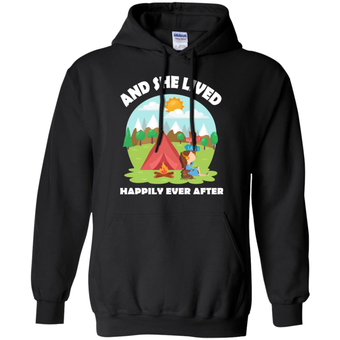 And She Lived Happily Ever After T-shirt Black