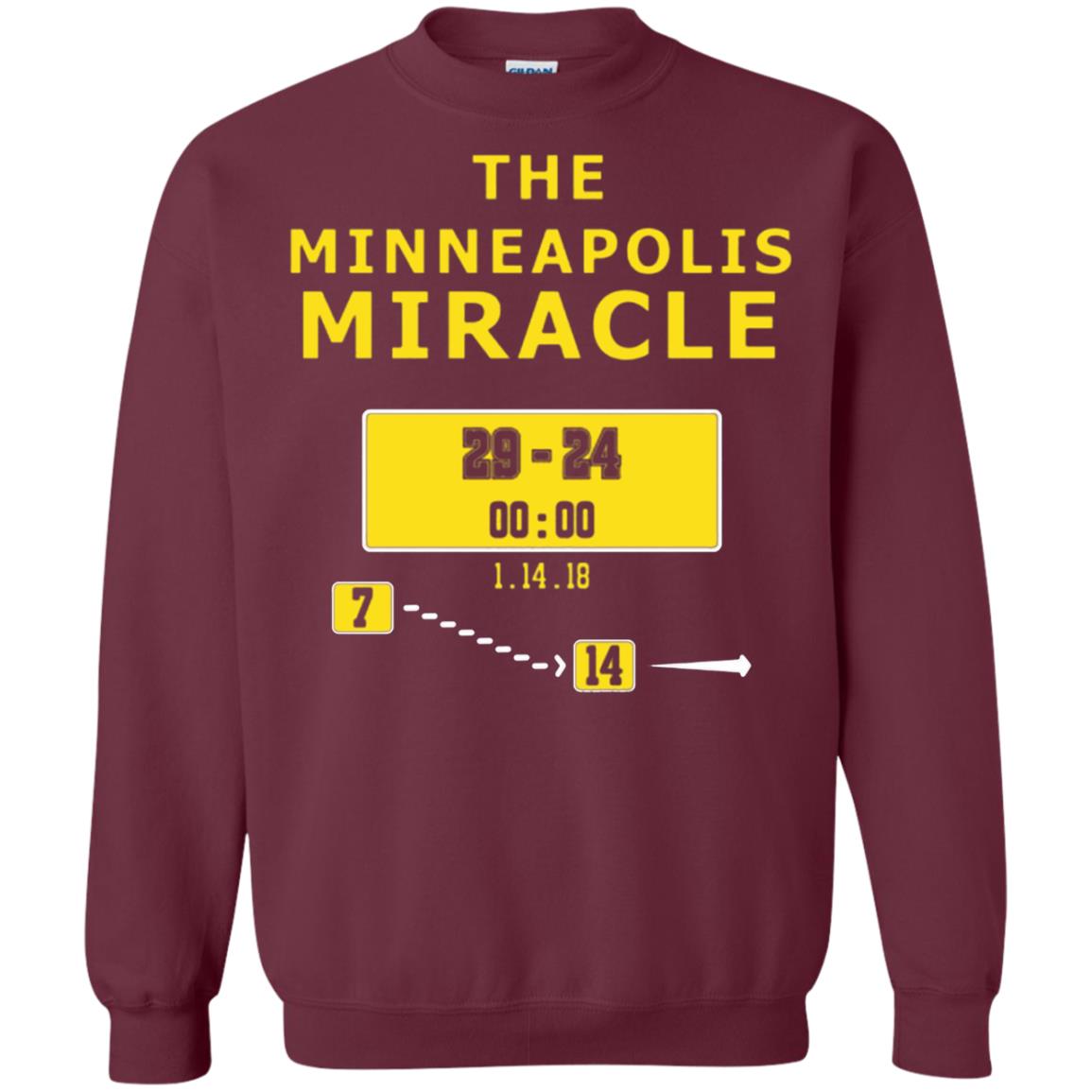 Football Lover T-shirt The Minneapolis Miracle Maroon