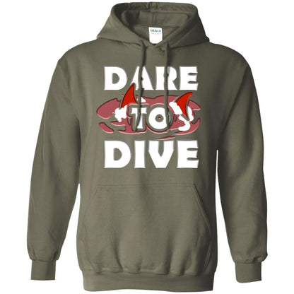 Every Day Of Dare To Dive Shark T-shirt 2018 Military Green