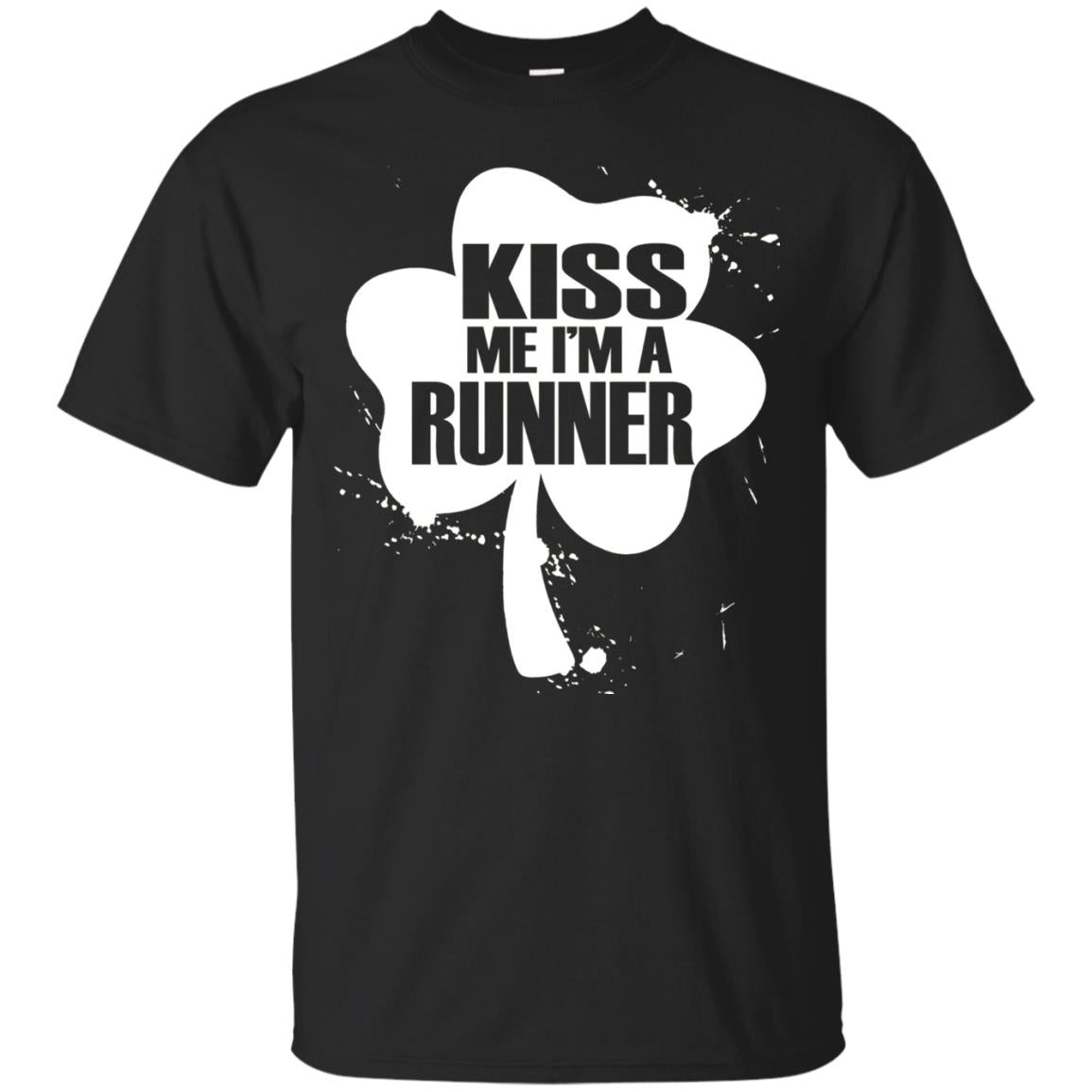 Kiss Me I_m Runner St. Patrick_s Day T-shirt Black