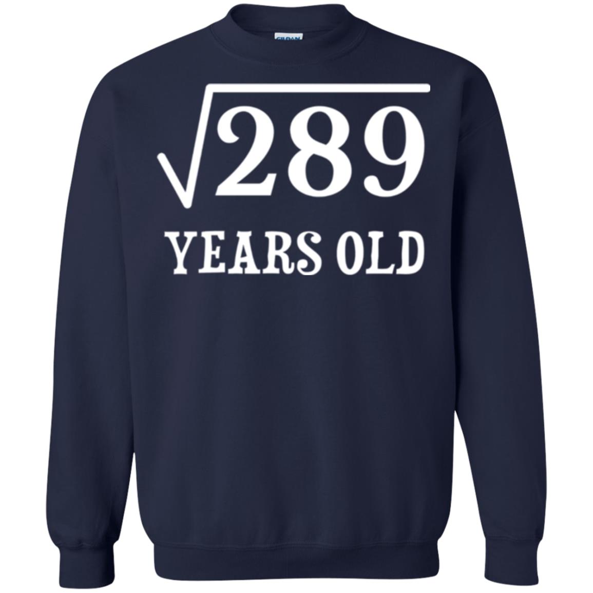Brithday T-shirt Square Root Of 289 Navy