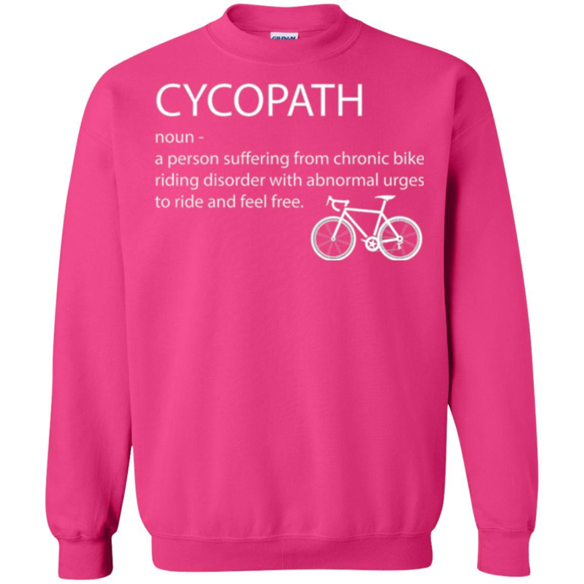 Biker T-shirt Cycopath Definition T-shirt Heliconia