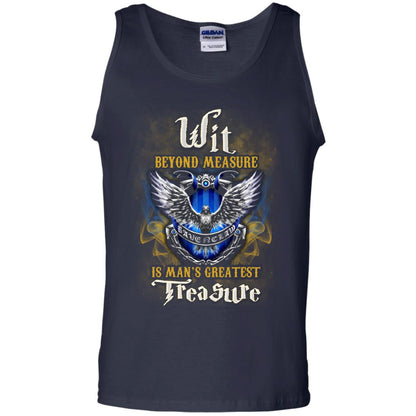 Wit Beyond Measure Is Man's Greatest Treasure Ravenclaw House Harry Potter Fan ShirtG220 Gildan 100% Cotton Tank Top