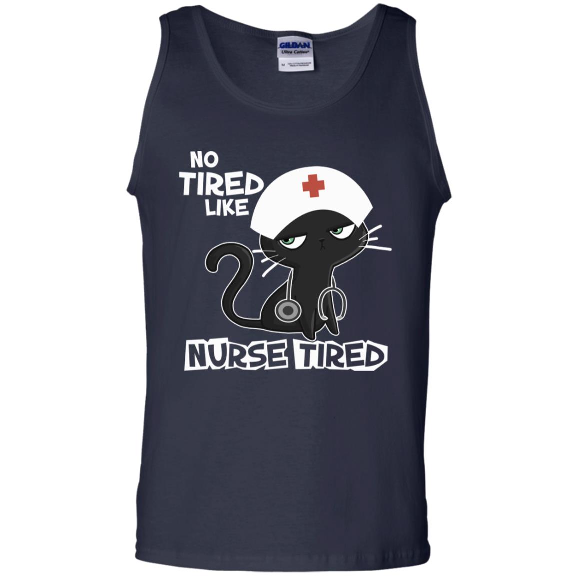 No Tired Like Nurse Tired Nursing Idea Shirt Navy
