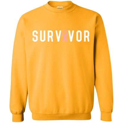 Breast Cancer Survivor We Did It T-shirt Pink Ribbon Gold