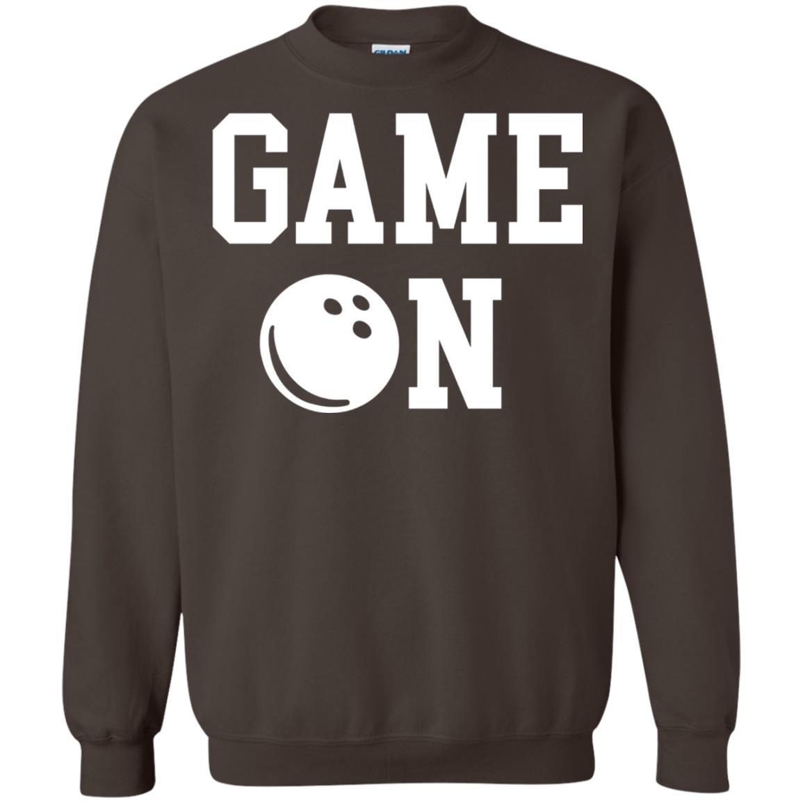 Bowler T-shirt Game On Bowling T-shirt Dark Chocolate