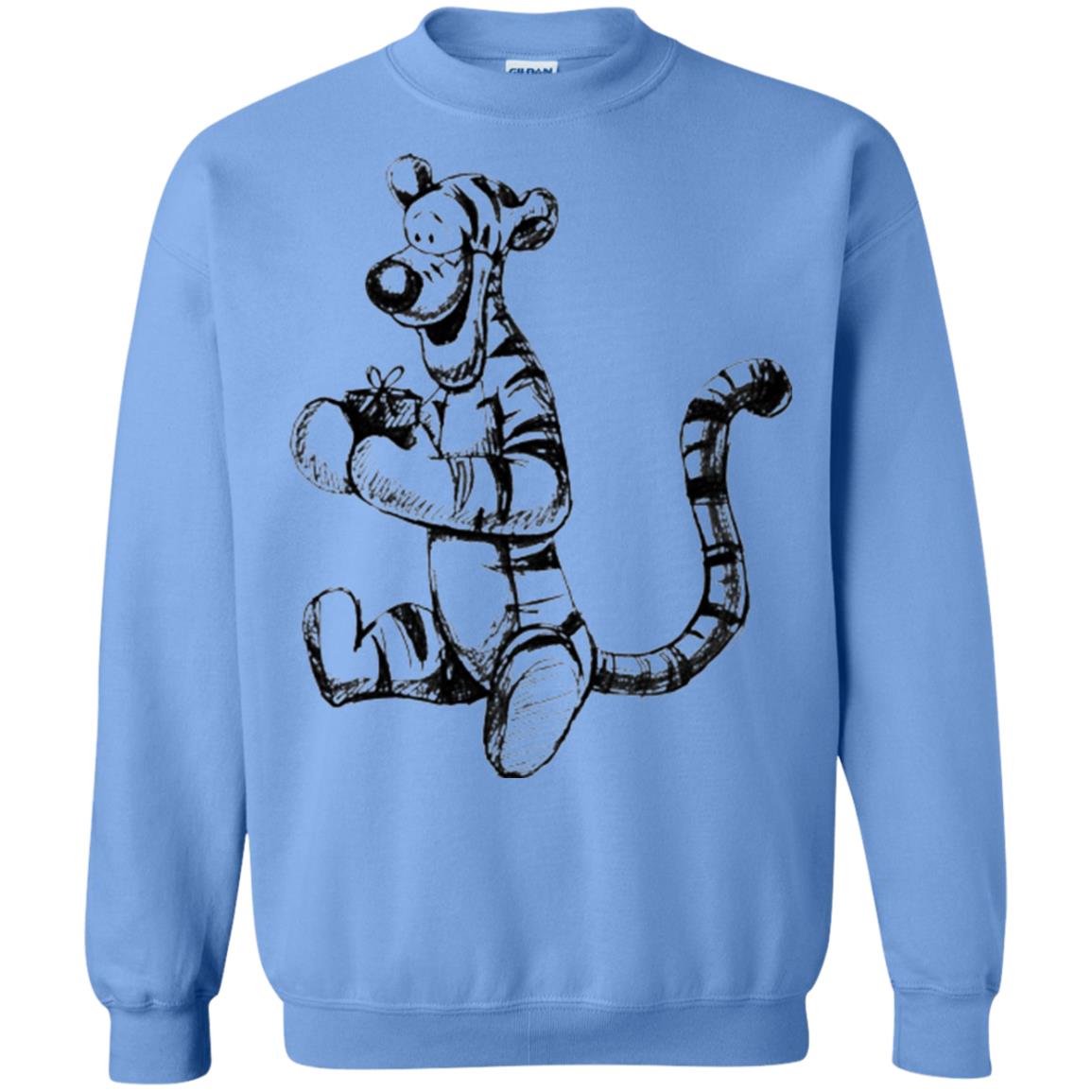 Movie T-shirt Tigger Sketch Carolina Blue