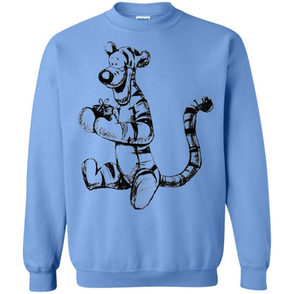 Movie T-shirt Tigger Sketch Carolina Blue