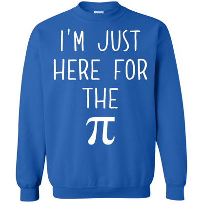Funny Pi Day Shirt Im Just Here For The Pi Royal