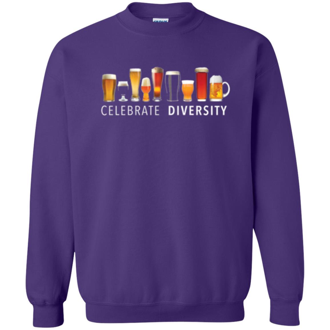 Beer Lover T-shirt Celebrate Diversity Purple