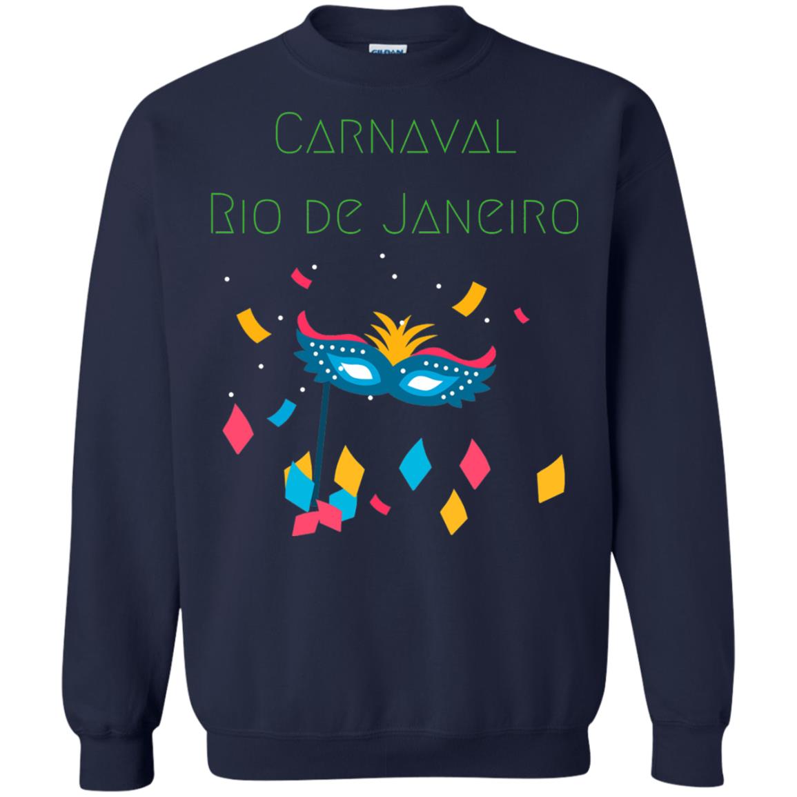 Mardi Gras T-shirt Rio Carnival Carnaval Rio De Janeiro Brazil Navy