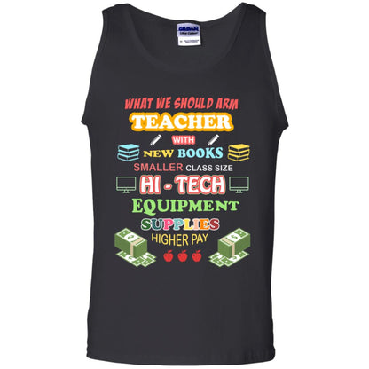 What We Should Arm Teacher With New Books Smaller Class Size Hi - Tech Equipment Supplies Higher Pay Black