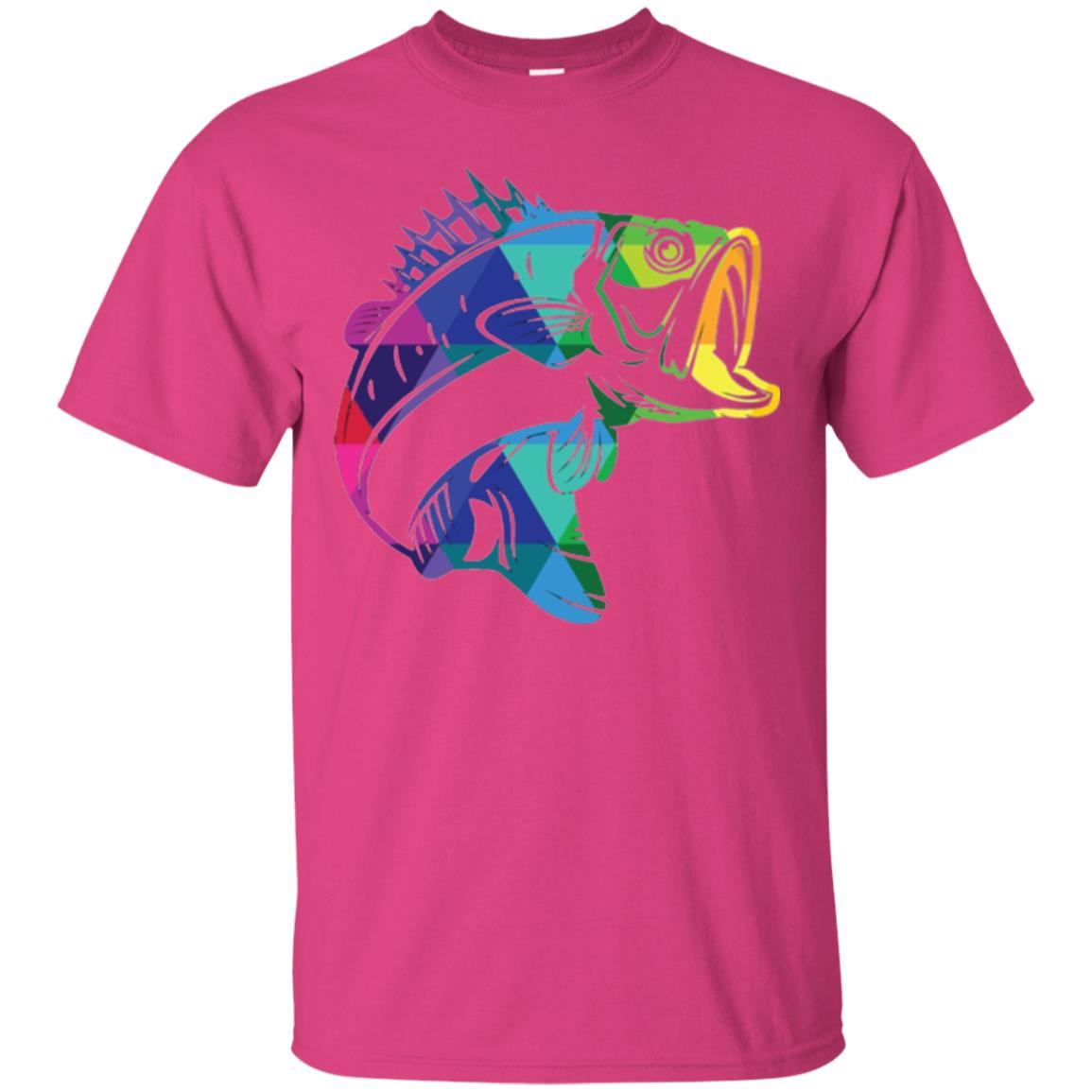 Fisherman T-shirt Fish For Bass Heliconia