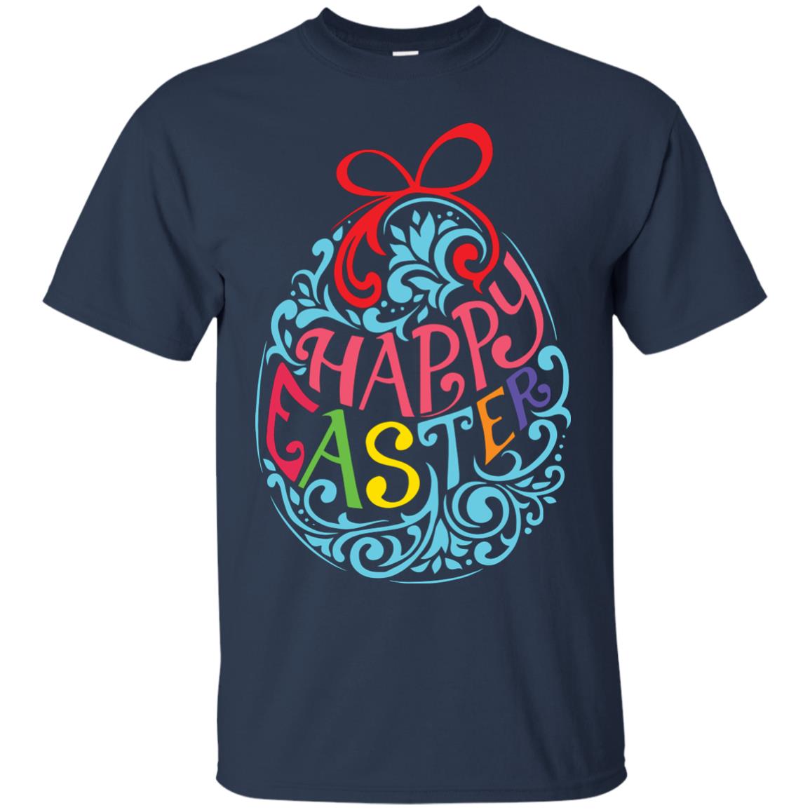Happy Easter Day T-shirt Navy