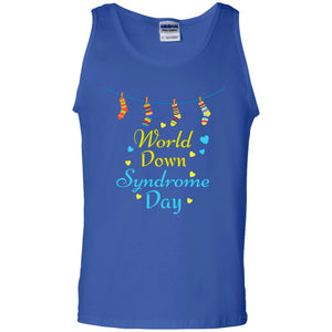 World Down Syndrome Day 21st March Gift  ShirtG220 Gildan 100% Cotton Tank Top