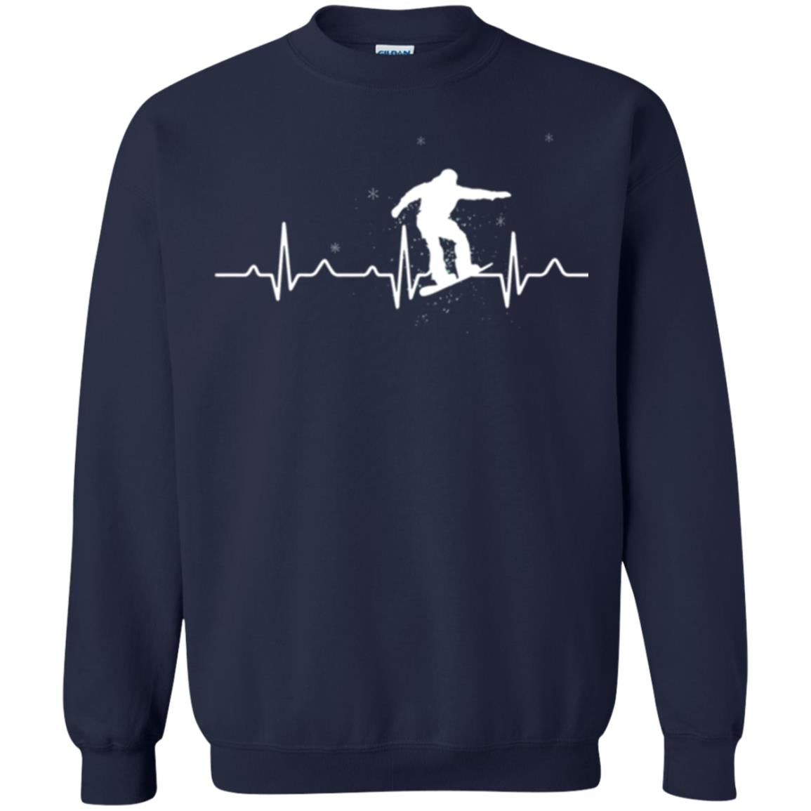 Heartbeat Snowboarding T-shirt Navy