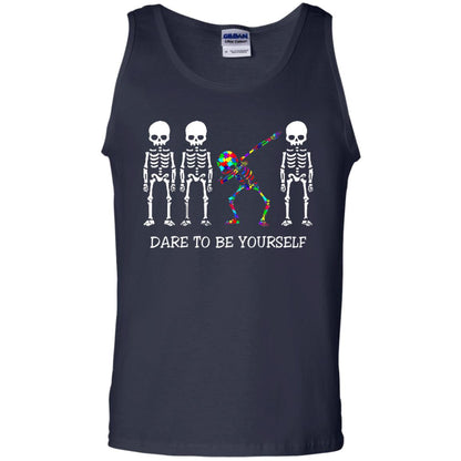 Dare To Be Yourself Autism Awareness T-shirt Navy