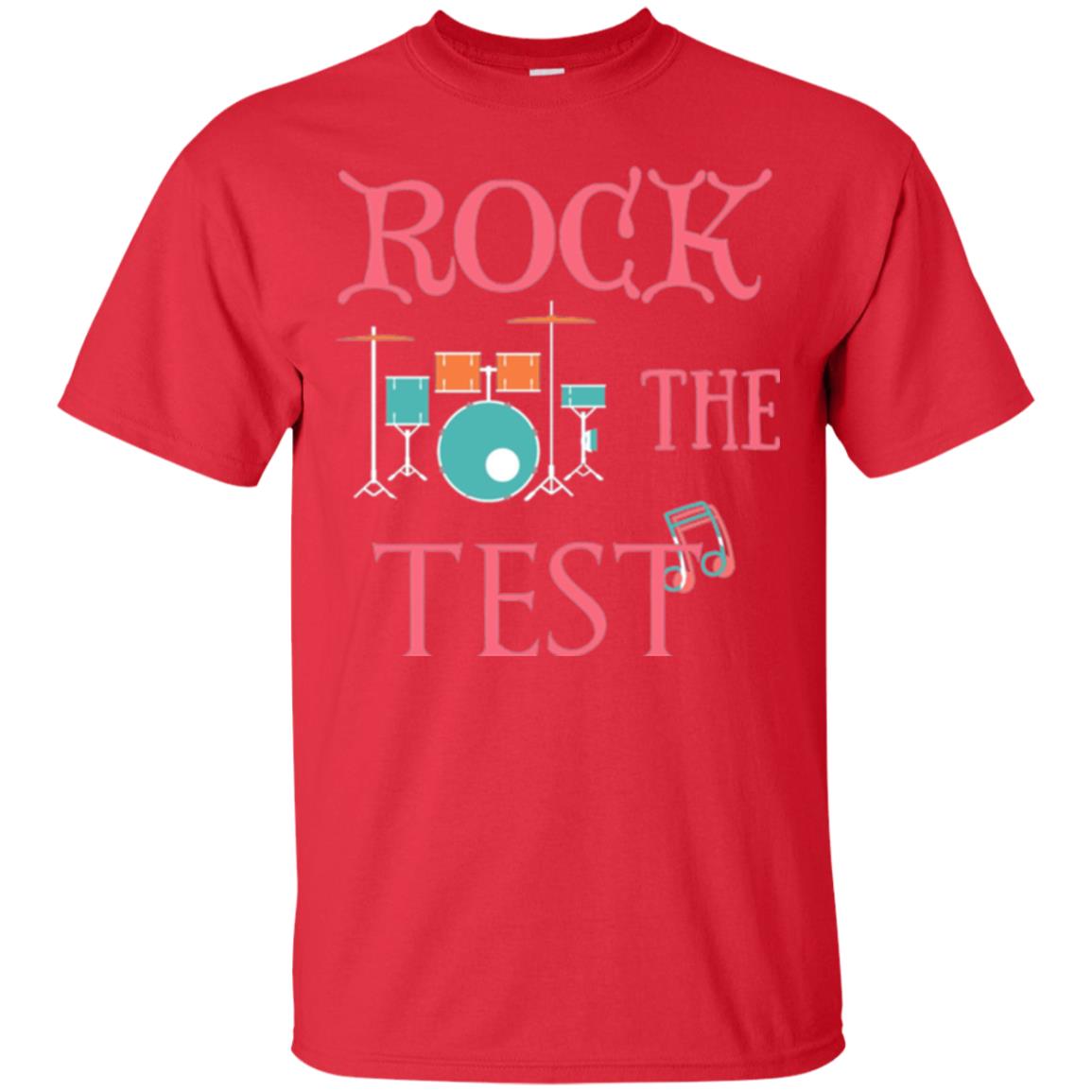 Rock The Test Professor Teacher T-shirt Red