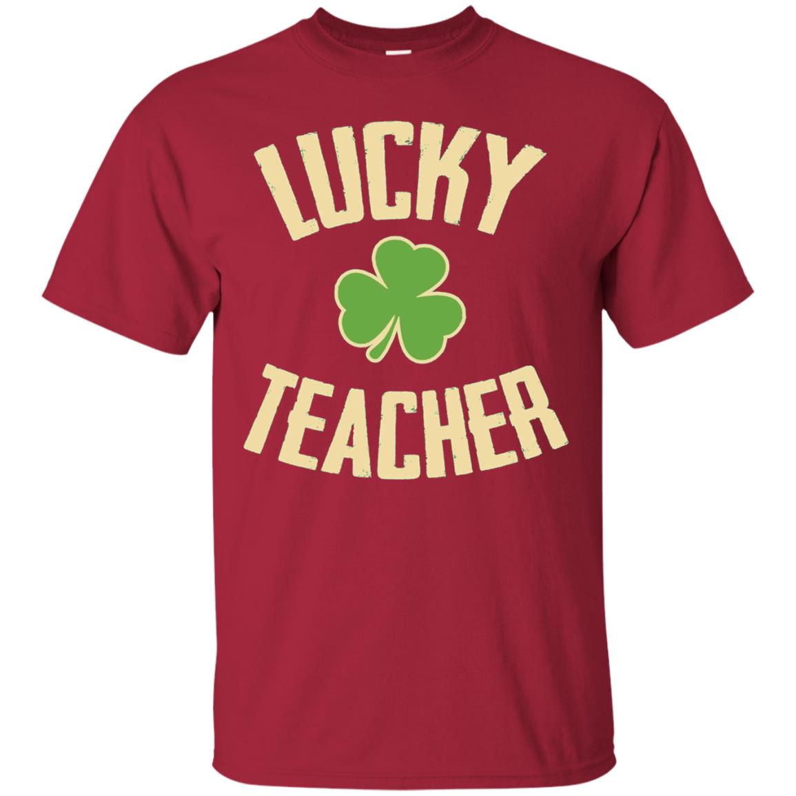 Lucky Teacher Shirt St. Patrick_s Day T-shirt Cardinal