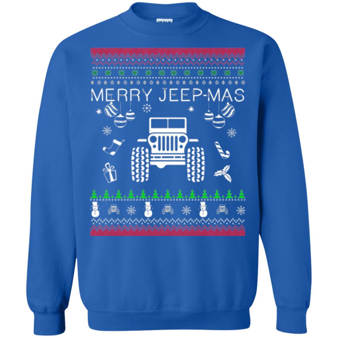 Christmas T-shirt Mery Jeep-mas Jeep Ugly Royal