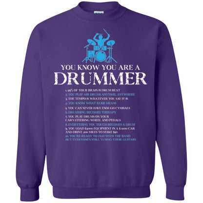 Drummer T-shirt You_re A Drummer Purple