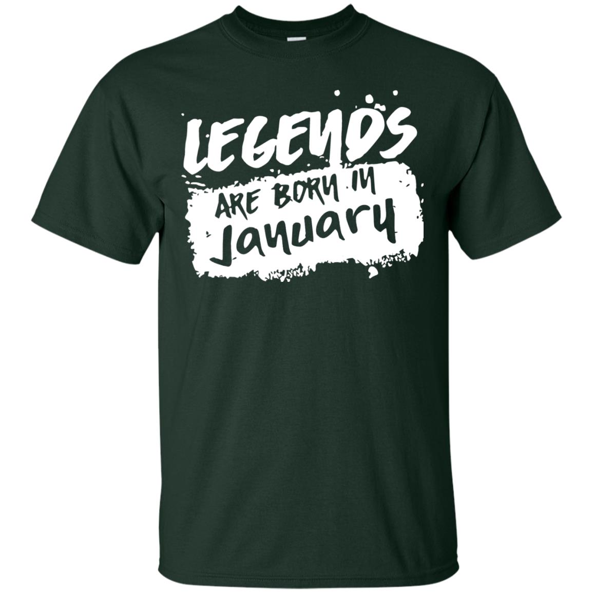 Junuary Birthday Shirt Legends Are Born In January Forest