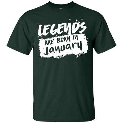Junuary Birthday Shirt Legends Are Born In January Forest