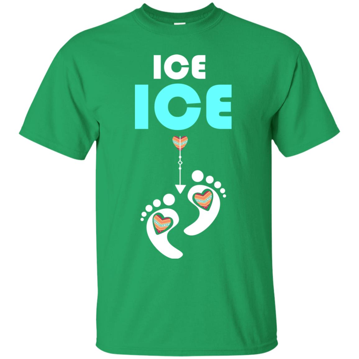 Ice Ice Funny Pregnancy Announcement T-shirt Irish Green