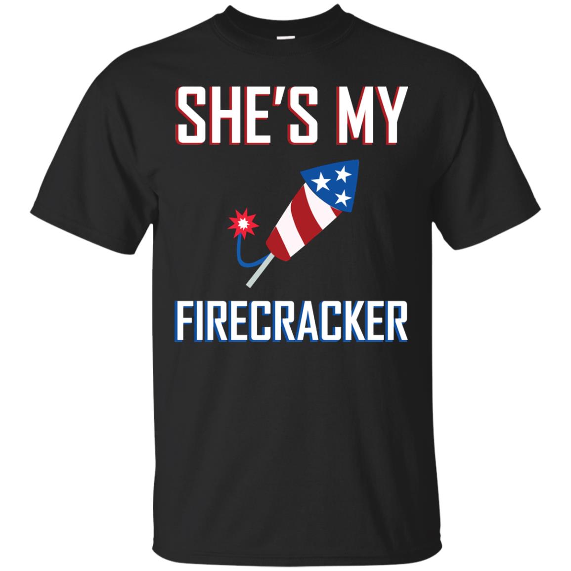 She_s My Firecracker Shirt For Mens Black