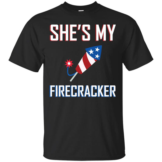 She_s My Firecracker Shirt For Mens Black