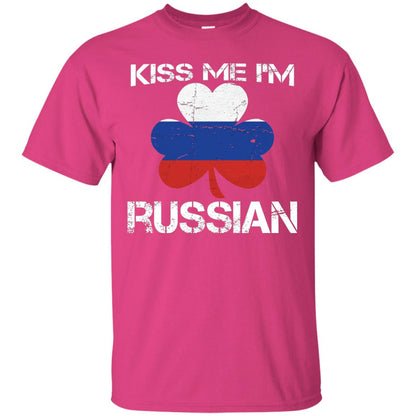 Kiss Me Russian Distressed St. Patrick_s Day 2018 T-shirt Heliconia