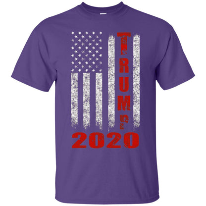American Flag Vintage Design Trump 2020 T-shirt Purple