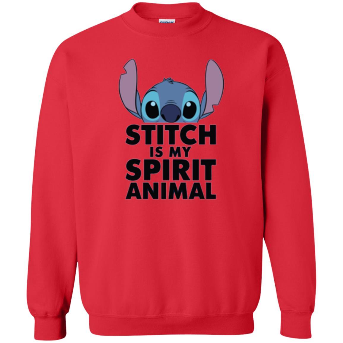 Disney Stitch Is My Spirit Animal T-shirt Red