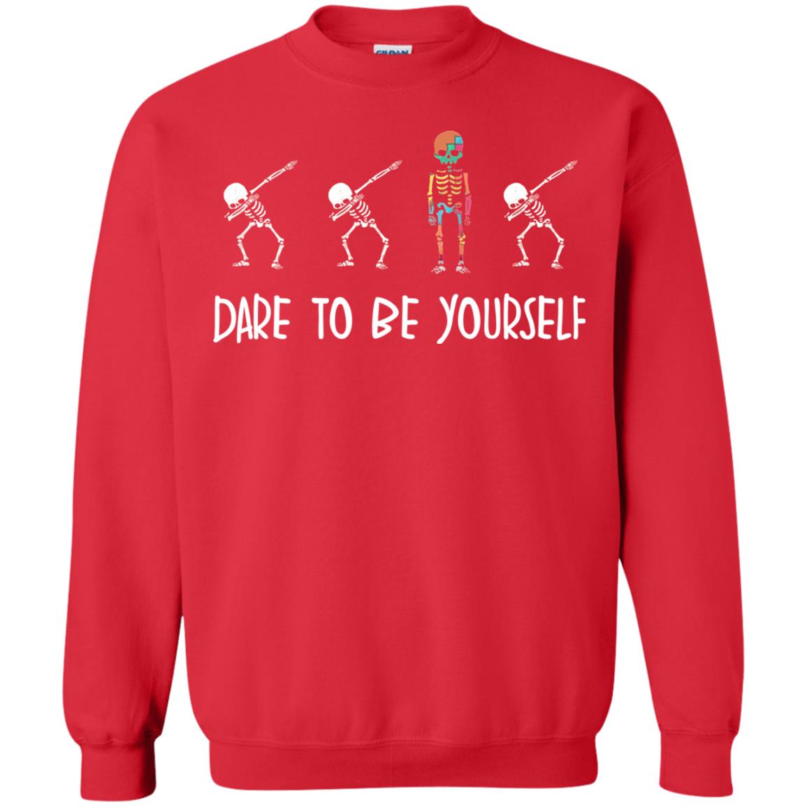 Dare To Be Yourself Autism Awareness T-shirt Red