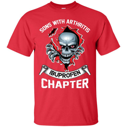 Sons With Arthritis Ibuprofen Chapter Biker T-shirt Red