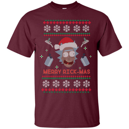 Mery Rick-mas Shirt Maroon