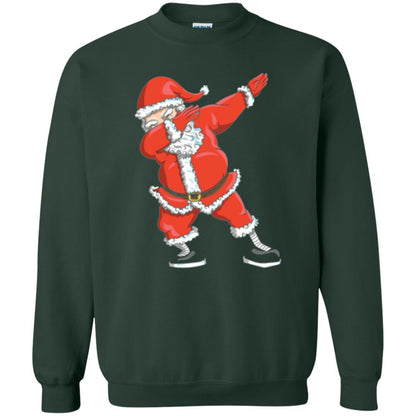 Christmas T-shirt Dabbing Santa Claus T-shirt Forest Green