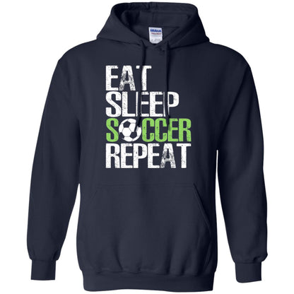 Soccer T-shirt Eat Sleep Soccer Repeat Navy