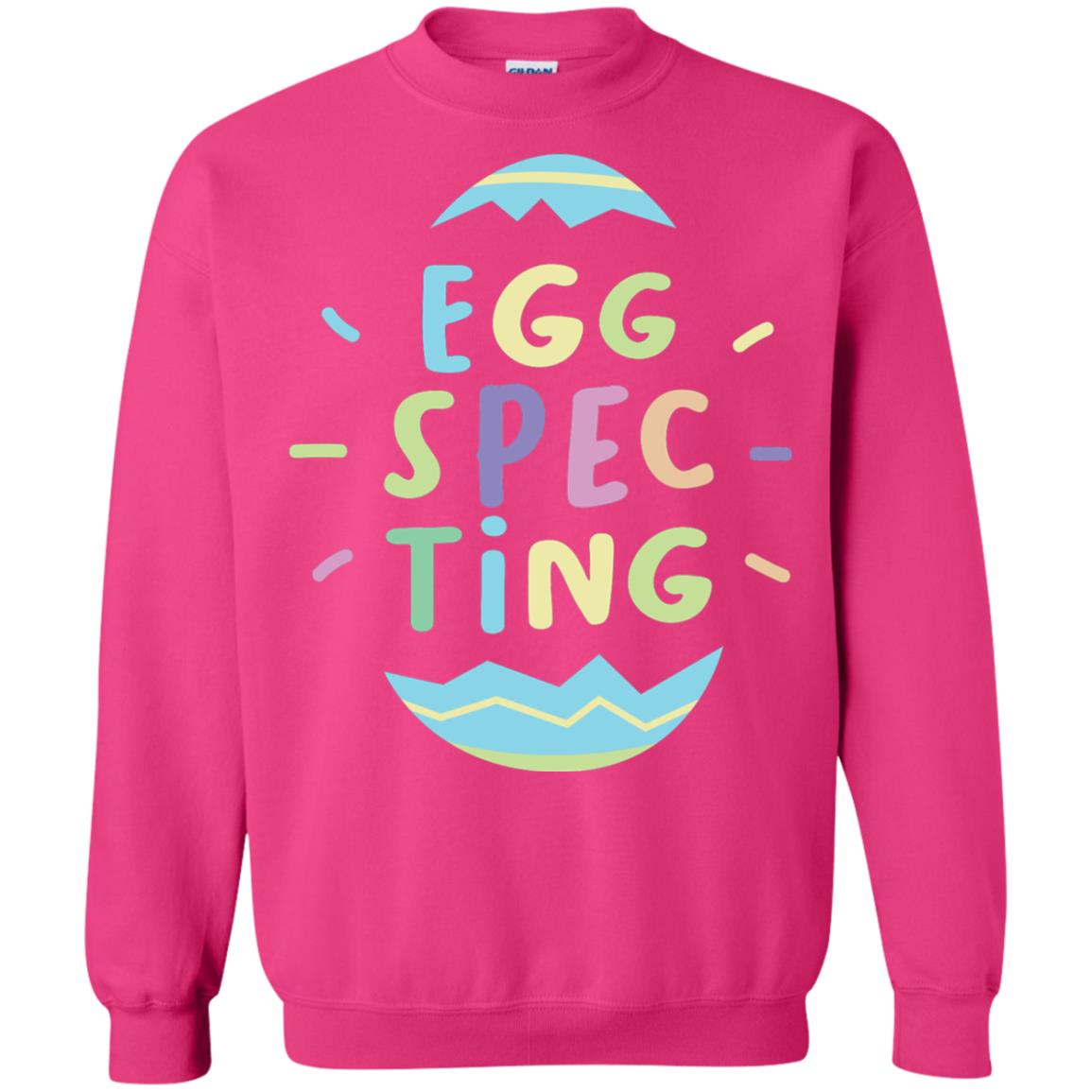Eggspecting Funny Pregnancy Pregnant Easter Shirt Heliconia