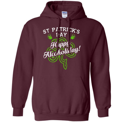 St. Patrick's Day T-shirt Happy Alcoholiday Maroon