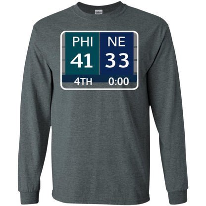 Phi 41 Ne 33 Final Score Football Lover T-shirt Dark Heather