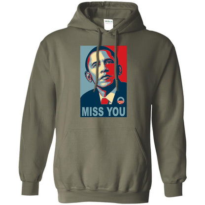 American President Miss You Political T-shirt Military Green