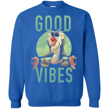 Disney Lion King Rafiki Meditate Good Vibes Graphic T-shirt Royal