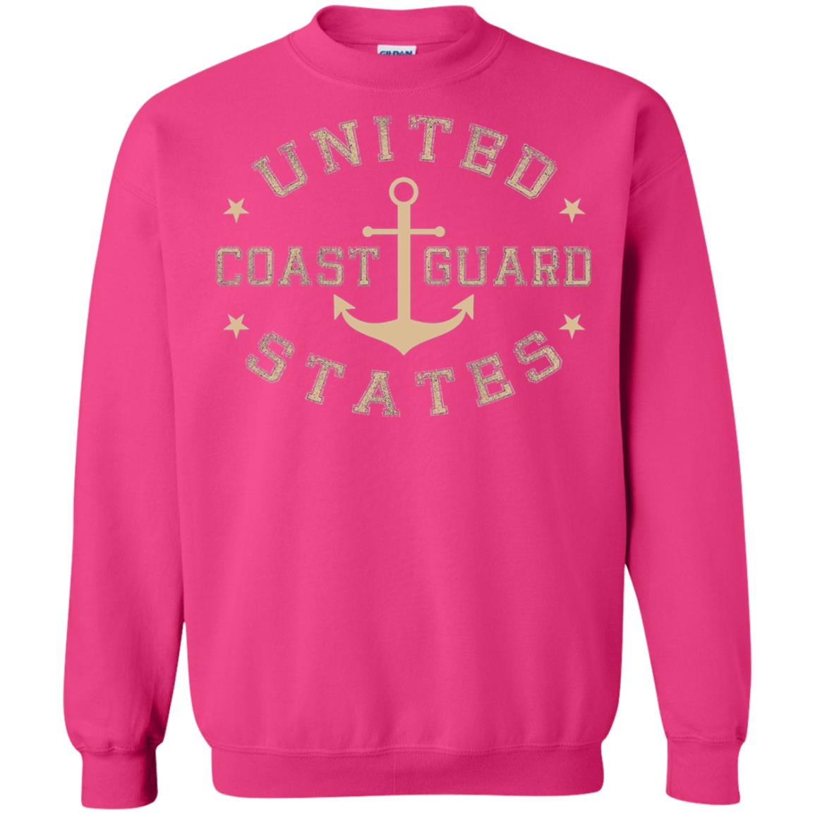 Coast Guard Birthday United States Anchor T-shirt Heliconia