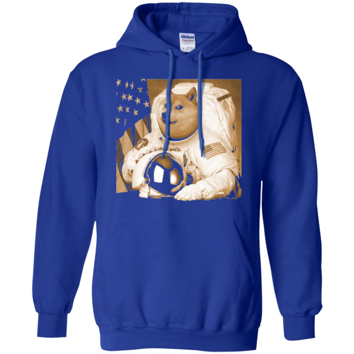 Astronomy T-shirt Dogecoin Moon Astronaut Crypto Royal