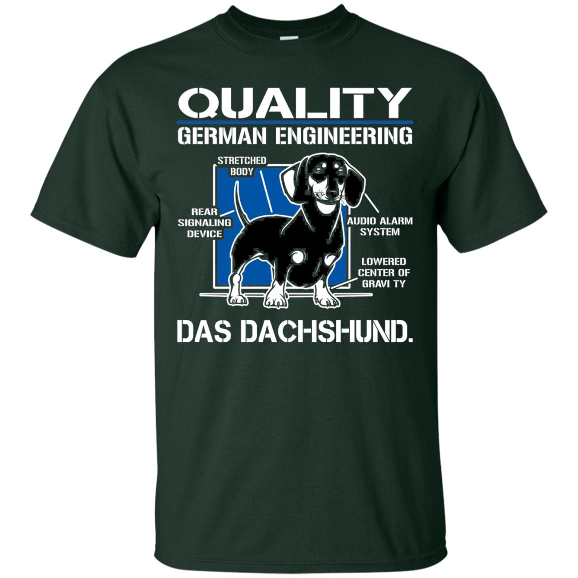 Quality German Engineering Das Dachshund Dog Lover T-shirt Forest