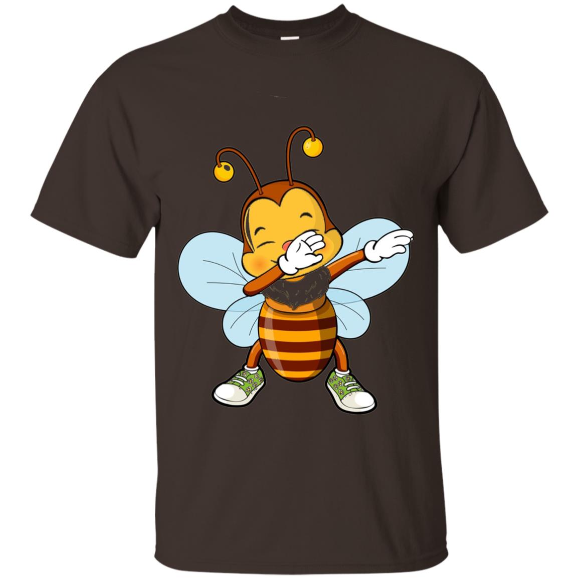 Dabbing Bee Dab Dancing Beekeeping Bee Lover T-shirt Dark Chocolate